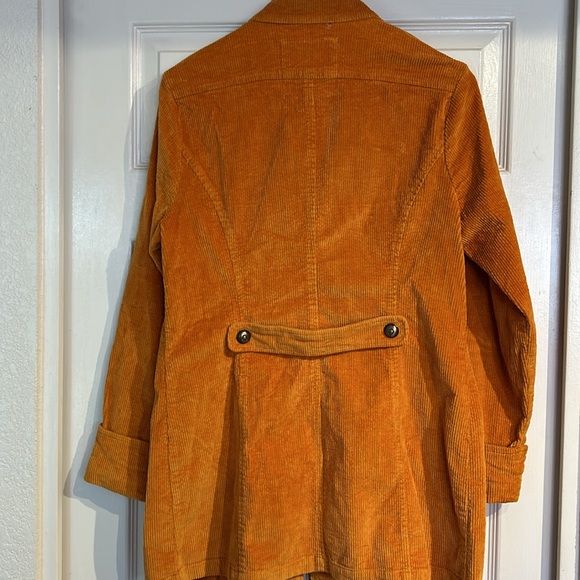 Live A Little Orange Sargeant Peppers Style Corduroy Jacket - Picture 4 of 10
